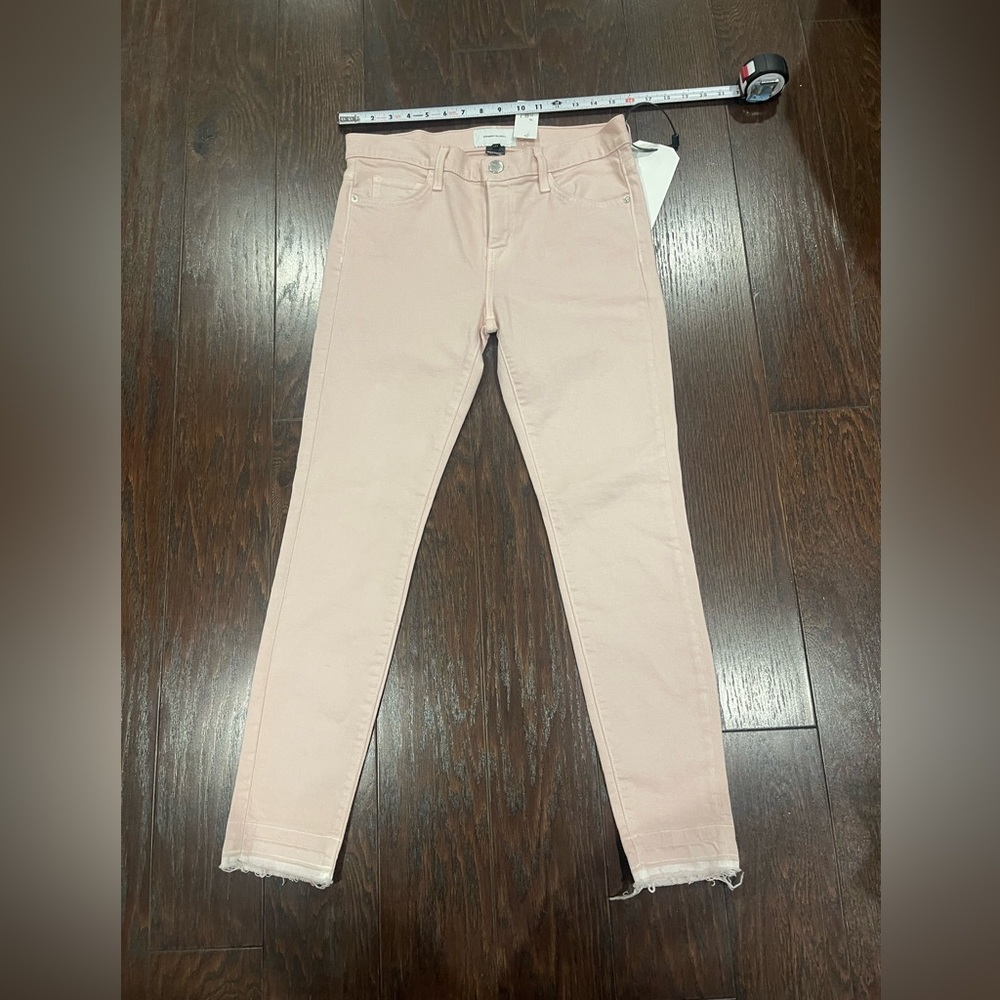 CURRENT/ELLIOTT THE STILETTO JEAN Primrose PINK Size 27 NEW $198